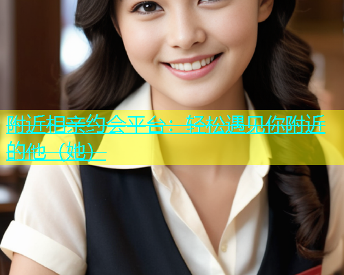 附近相亲约会平台：轻松遇见你附近的他（她）  第1张